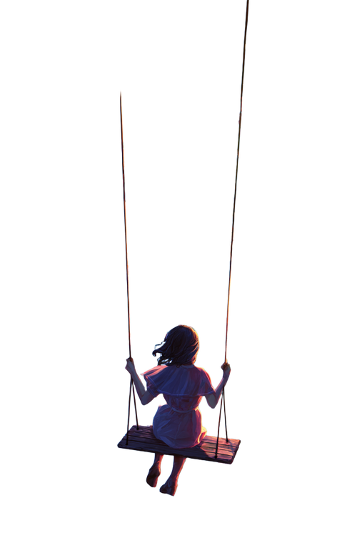 Girl On Swing V17 Vinyl Car Decal Sticker – Waterproof & UV-Resistant 4.4