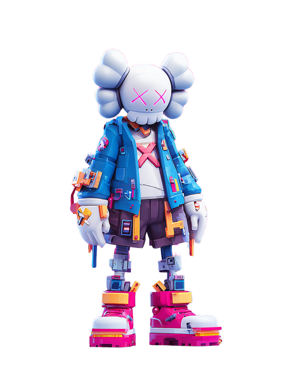 Kaws Character Vinyl Car Decal Sticker – Waterproof & UV-Resistant 8.213333333333333"