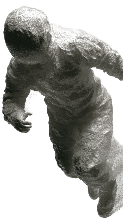 Faceless Silver Astronaut Vinyl Car Decal Sticker – Waterproof & UV-Resistant 9.706666666666667"
