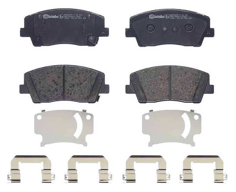 Upgrade Your Braking with Brembo Brake Pads | Fits 2018-2022 Genesis G70 & Kia Stinger | Low-Metallic Set of 4