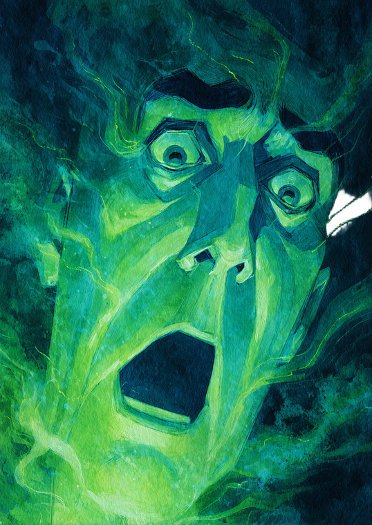Shouting Wizard Face Vinyl Car Decal Sticker – Waterproof & UV-Resistant 4.373333333333333"