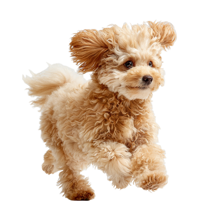 Toy Poodle Running V2 Vinyl Car Decal Sticker – Waterproof & UV-Resistant 3.4133333333333336"