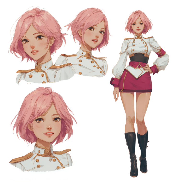 Pink-Haired Singer V2 Vinyl Car Decal Sticker – Waterproof & UV-Resistant 3.4133333333333336"