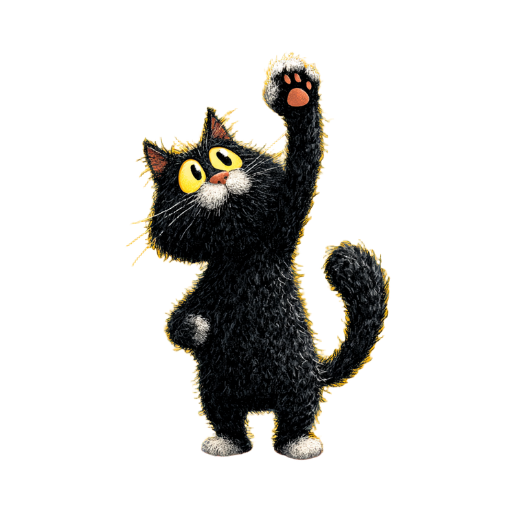 Mischievous Cat Vinyl Car Decal Sticker – Waterproof & UV-Resistant 3.4133333333333336"