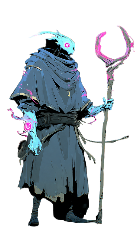 Cyberpunk Mage V3 Vinyl Car Decal Sticker – Waterproof & UV-Resistant 9.49333333333333