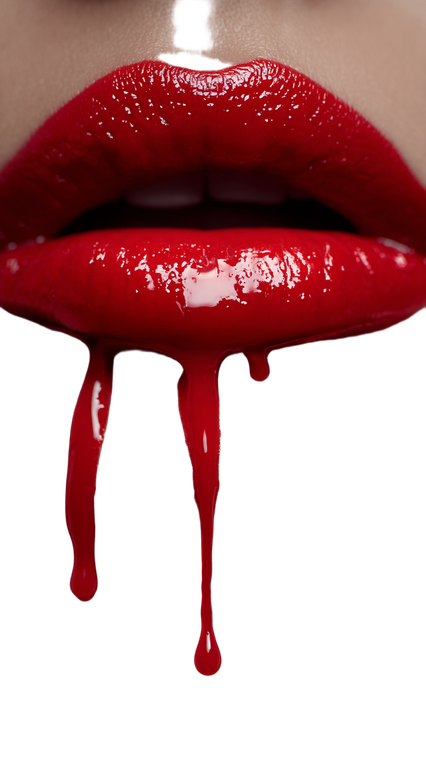 Dripping Red Lips V3 Vinyl Car Decal Sticker – Waterproof & UV-Resistant 9.706666666666667"