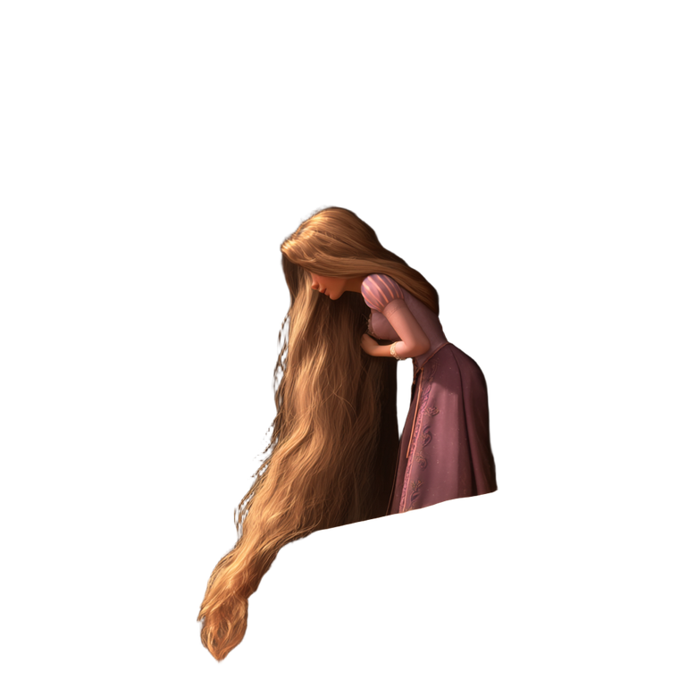 Rapunzel'S Hair Vinyl Car Decal Sticker – Waterproof & UV-Resistant 3.4133333333333336"