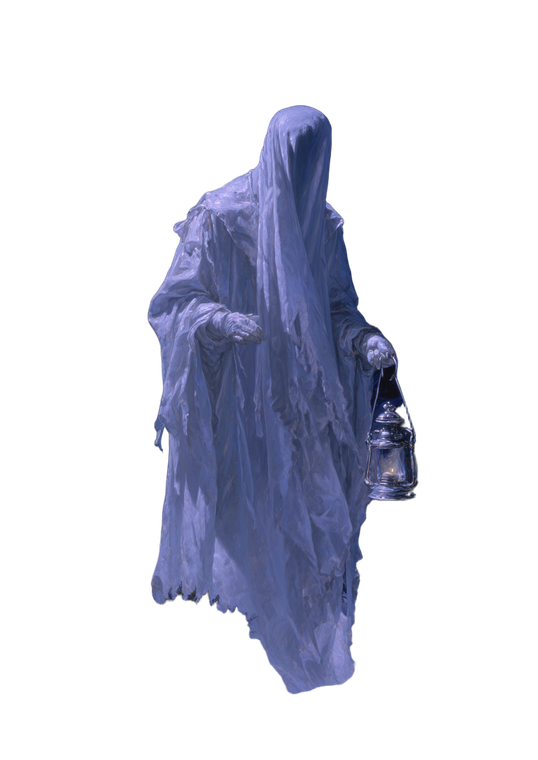 Ghostly Winter Figure Vinyl Car Decal Sticker – Waterproof & UV-Resistant 4.373333333333333"
