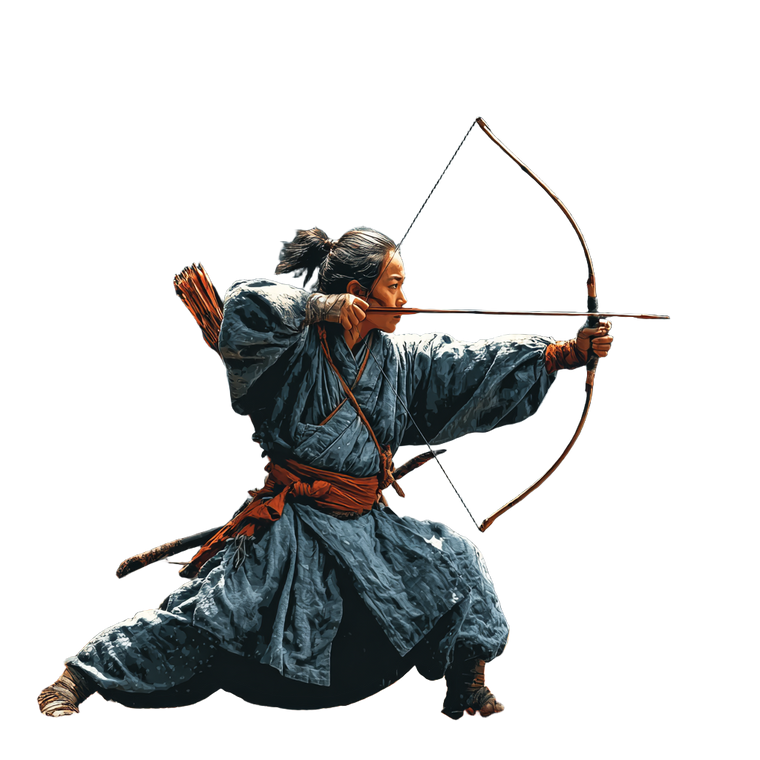 Korean Archer Chase Vinyl Car Decal Sticker – Waterproof & UV-Resistant 6.826666666666667"