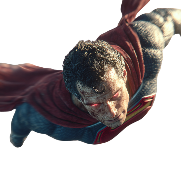 Superman Mid-Flight Vinyl Car Decal Sticker – Waterproof & UV-Resistant 6.826666666666667"