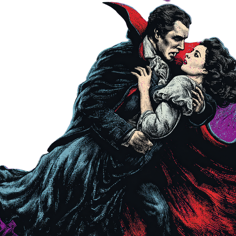 Dracula'S Capture Vinyl Car Decal Sticker – Waterproof & UV-Resistant 3.4133333333333336"