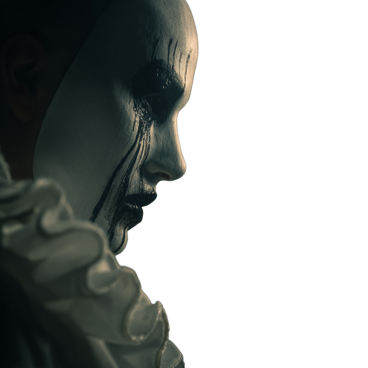 Porcelain Mask Scream Vinyl Car Decal Sticker – Waterproof & UV-Resistant 6.826666666666667"