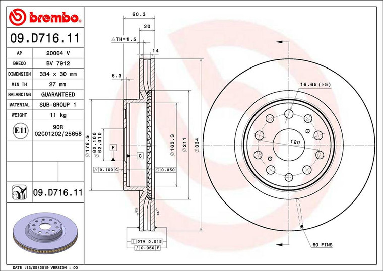 Upgrade Your Braking Power with Brembo Brake Rotor | 2007-2022 Lexus LS460 Toyota Mirai