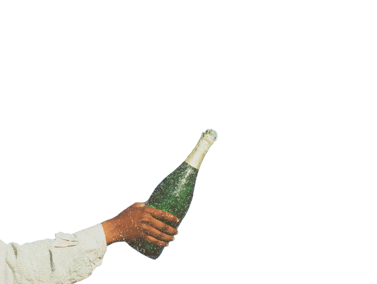 Champagne Celebration V3 Vinyl Car Decal Sticker – Waterproof & UV-Resistant 6.1866666666666665"