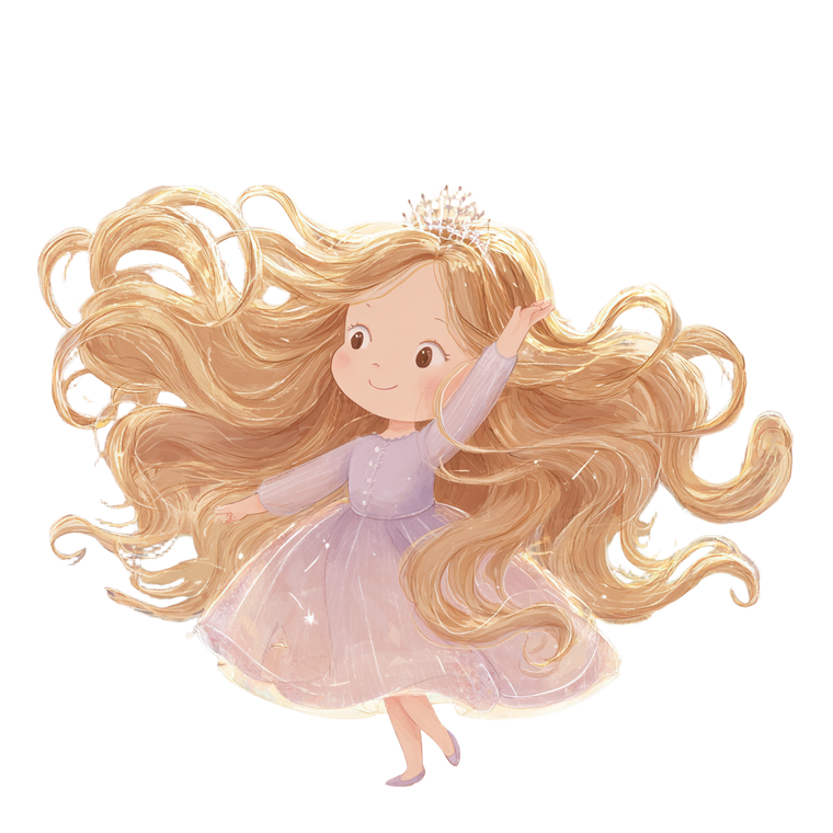 Princess Twirling Girl Vinyl Car Decal Sticker – Waterproof & UV-Resistant 3.4133333333333336"