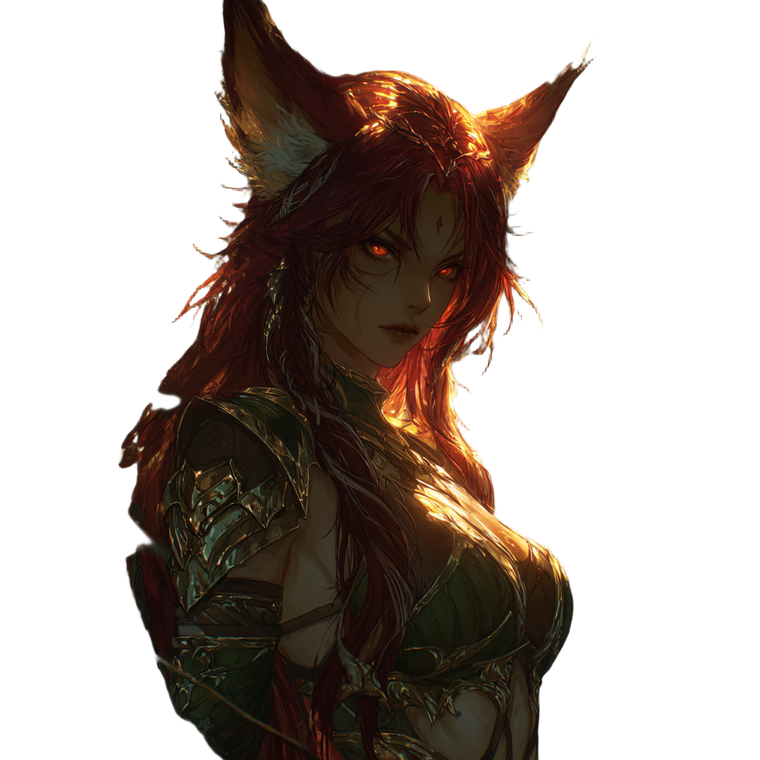 Copper Fox Elf Vinyl Car Decal Sticker – Waterproof & UV-Resistant 3.4133333333333336"