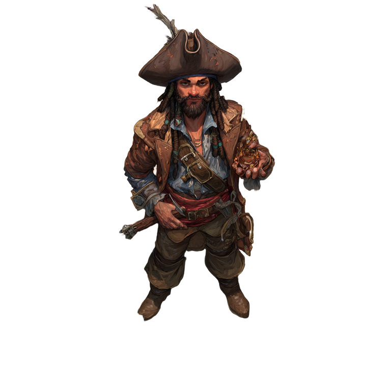 Fantasy Fall Pirate Vinyl Car Decal Sticker – Waterproof & UV-Resistant 3.4133333333333336"