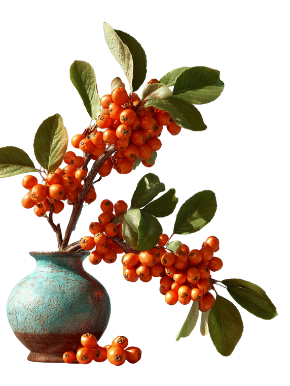 Buckthorn Fruit Vinyl Car Decal Sticker – Waterproof & UV-Resistant 8.213333333333333"