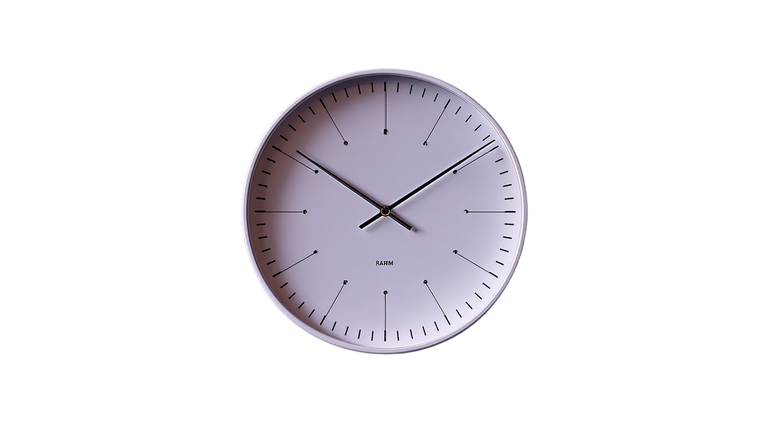 Minimalist Analogue Clock Vinyl Car Decal Sticker – Waterproof & UV-Resistant 2.72"