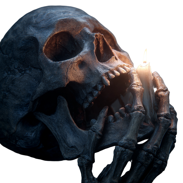 Ominous Skull Scene Vinyl Car Decal Sticker – Waterproof & UV-Resistant 6.826666666666667"