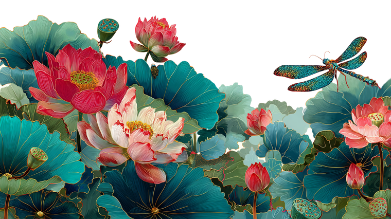 Lotus And Dragonfly V7 Vinyl Car Decal Sticker – Waterproof & UV-Resistant 2.72"