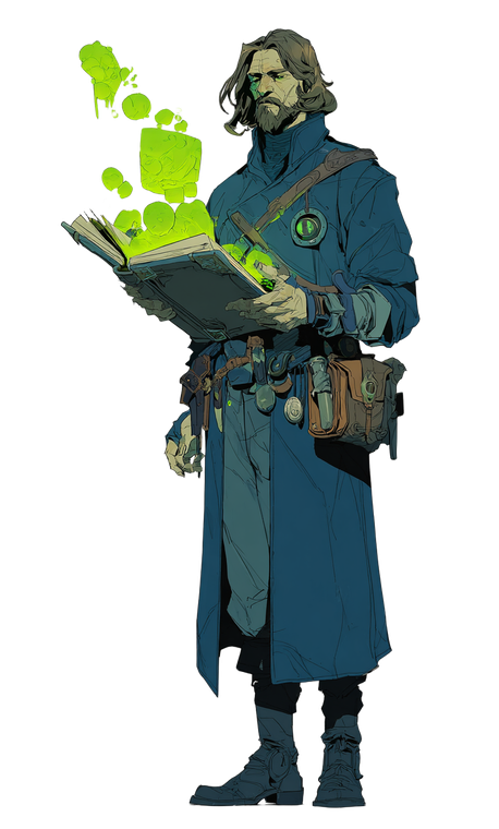 Halfling Alchemist V2 Vinyl Car Decal Sticker – Waterproof & UV-Resistant 4.693333333333333"