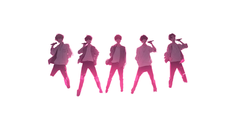 K-Pop Idols Performing V2 Vinyl Car Decal Sticker – Waterproof & UV-Resistant 5.4