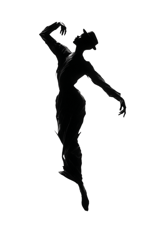 Dynamic Black Silhouette Vinyl Car Decal Sticker – Waterproof & UV-Resistant 4.4