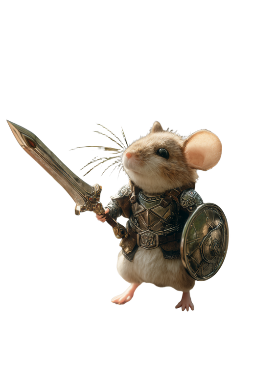 Mouse Warrior Standoff Vinyl Car Decal Sticker – Waterproof & UV-Resistant 8.746666666666666"