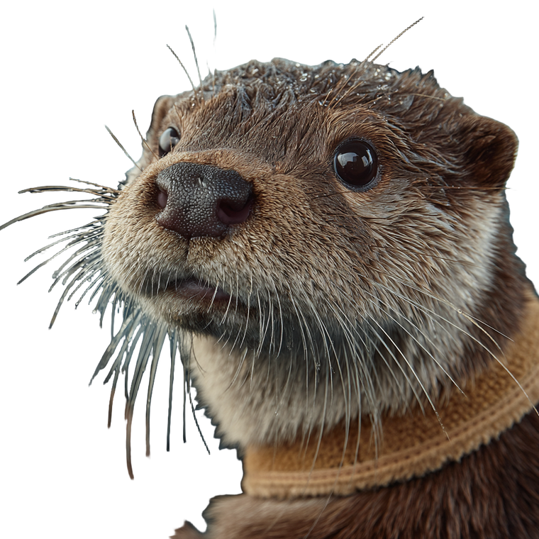 Otter Driving Vinyl Car Decal Sticker – Waterproof & UV-Resistant 3.4133333333333336"
