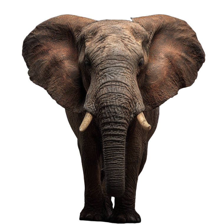 Elephant Portrait V2 Vinyl Car Decal Sticker – Waterproof & UV-Resistant 3.4133333333333336"