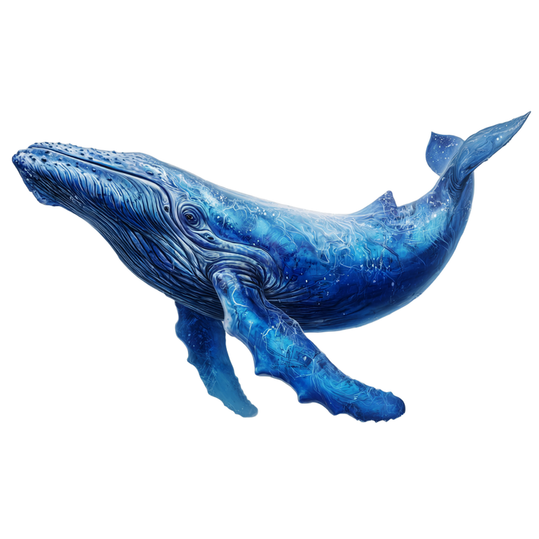 Blue Whale V5 Vinyl Car Decal Sticker – Waterproof & UV-Resistant 3.4133333333333336"