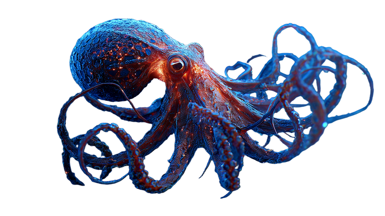 Alien Octopus Vinyl Car Decal Sticker – Waterproof & UV-Resistant 2.72"