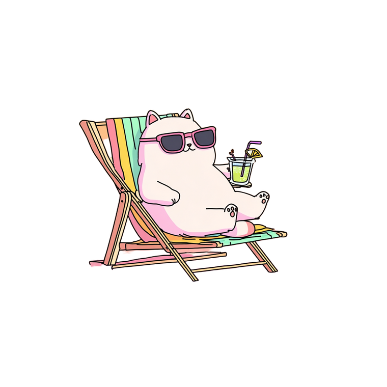 Chubby Kawaii Cat Vinyl Car Decal Sticker – Waterproof & UV-Resistant 3.4133333333333336"