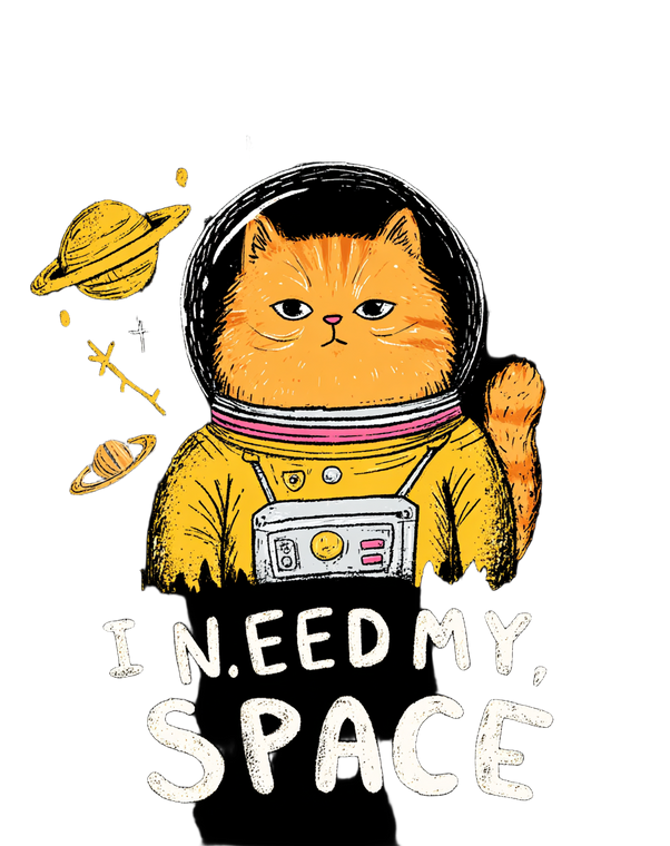 Astronaut Cat V33 Vinyl Car Decal Sticker – Waterproof & UV-Resistant 8.213333333333333"