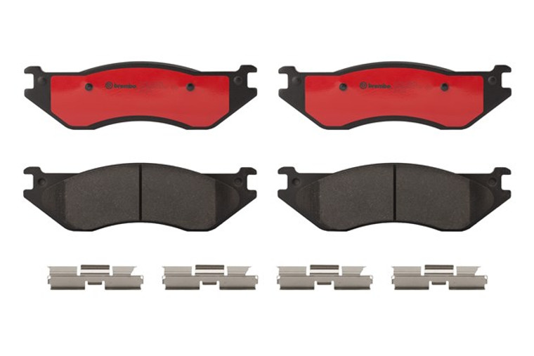 Brembo Ceramic Brake Pads | 2002-2006 Dodge Ram 1500, Durango | Low Dust, Quiet, Premium Set Of 4