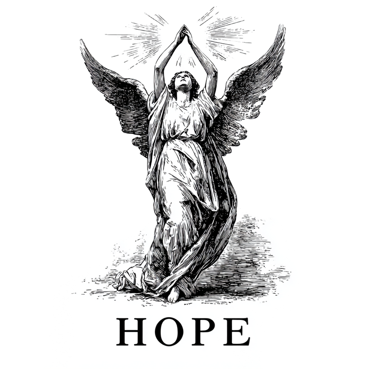 Angel Of Hope Vinyl Car Decal Sticker – Waterproof & UV-Resistant 6.826666666666667"