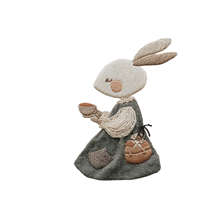 Bunny In Dress Vinyl Car Decal Sticker – Waterproof & UV-Resistant 6.826666666666667"