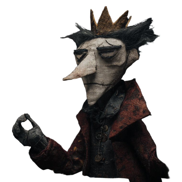 Puppet Prince Vinyl Car Decal Sticker – Waterproof & UV-Resistant 3.4133333333333336"