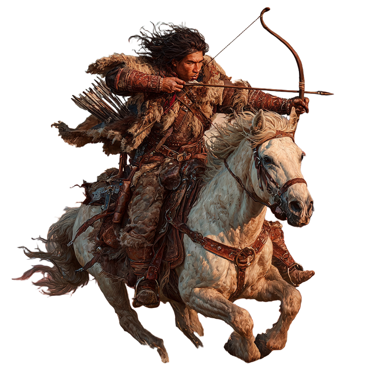 Genghis Khan Galloping Vinyl Car Decal Sticker – Waterproof & UV-Resistant 3.4133333333333336"