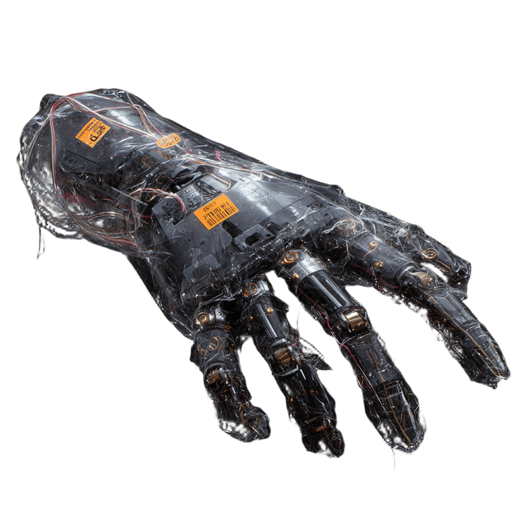 Mechanical Robot Hand Vinyl Car Decal Sticker – Waterproof & UV-Resistant 3.4133333333333336"