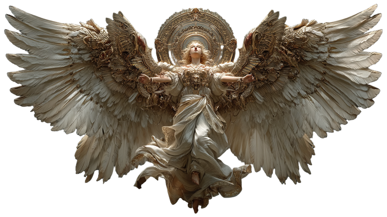 Celestial Angel V29 Vinyl Car Decal Sticker – Waterproof & UV-Resistant 2.72"