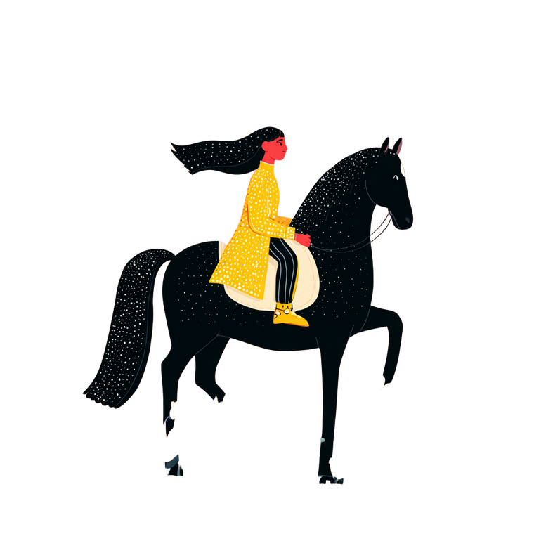 Equestrian Rider V3 Vinyl Car Decal Sticker – Waterproof & UV-Resistant 3.4133333333333336"