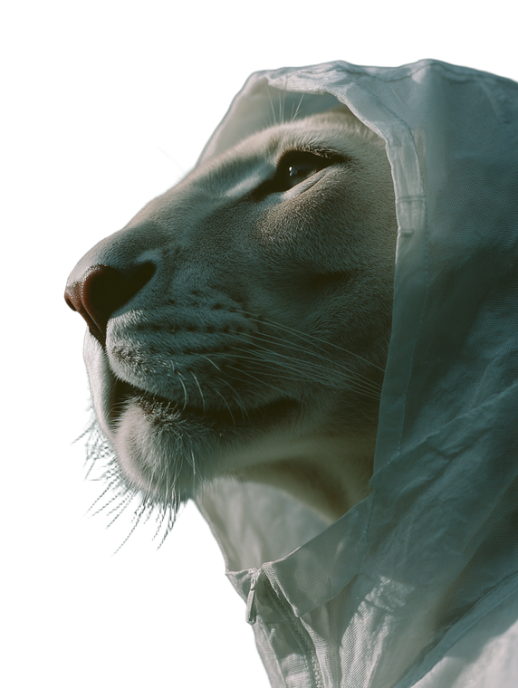 Puma In Raincoat Vinyl Car Decal Sticker – Waterproof & UV-Resistant 4.1066666666666665"