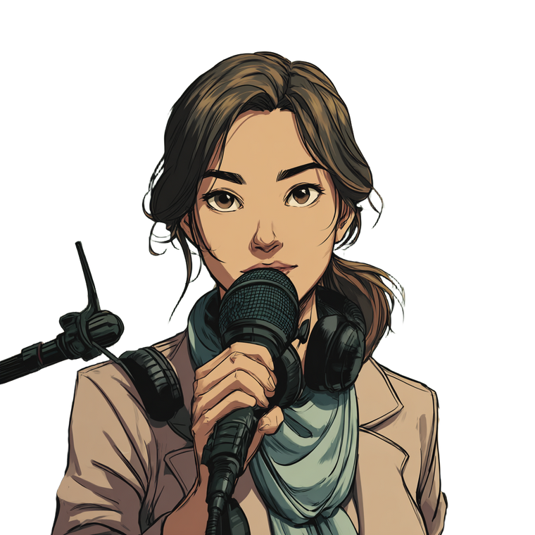 Young Reporter Vinyl Car Decal Sticker – Waterproof & UV-Resistant 3.4133333333333336"