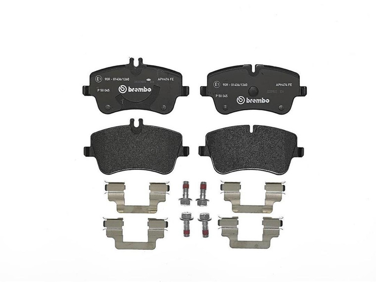 Brembo D872-7747 Brake Pads | Set Of 4 Low-Metallic Pads With Hardware