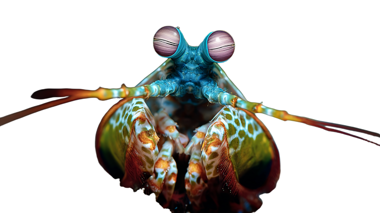 Bold Mantis Shrimp Vinyl Car Decal Sticker – Waterproof & UV-Resistant 5.4