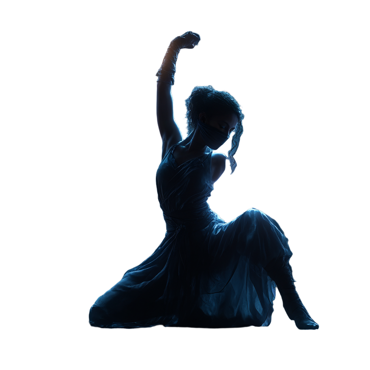 Dancing Ninja Woman Vinyl Car Decal Sticker – Waterproof & UV-Resistant 6.826666666666667"