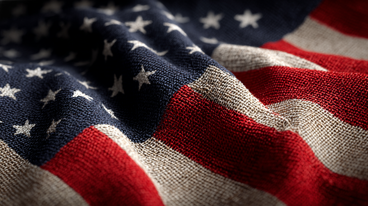 American Flag Close-Up V2 Vinyl Car Decal Sticker – Waterproof & UV-Resistant 5.4