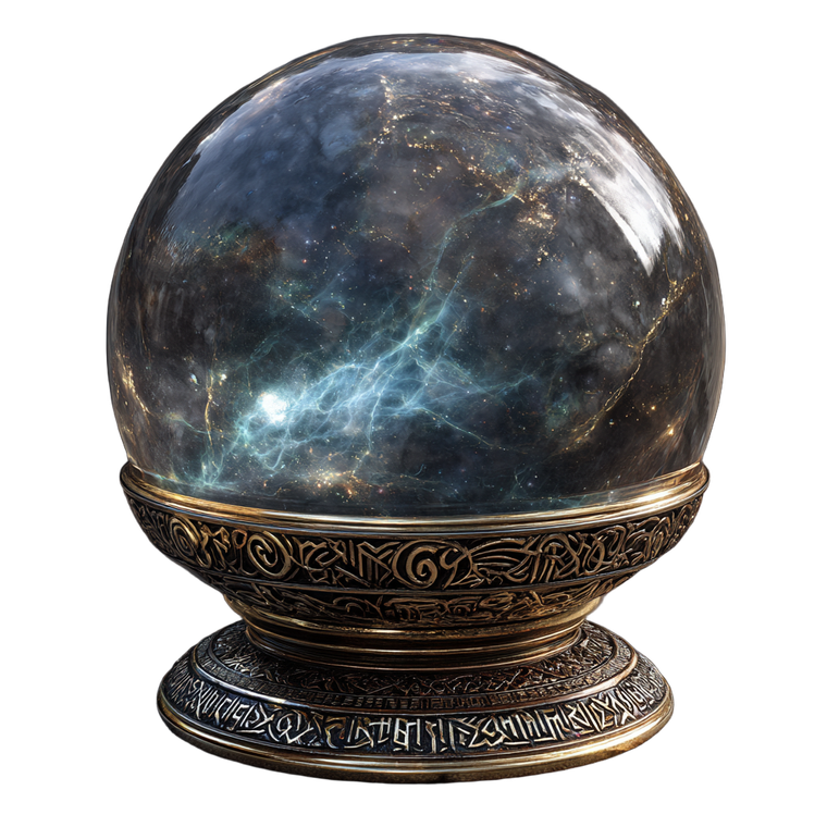 Magic Crystal Orb Vinyl Car Decal Sticker – Waterproof & UV-Resistant 3.4133333333333336"